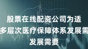股票在线配资公司为适应多层次医疗保障体系发展需要